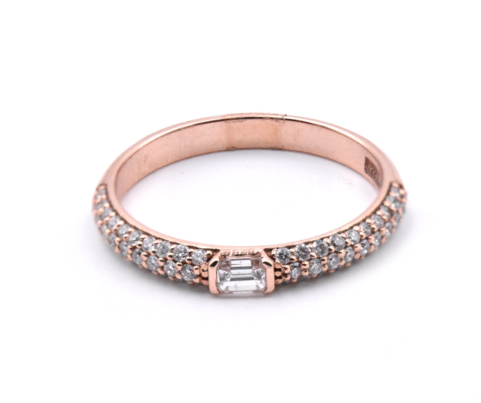 14k Rose Gold Diamond Wedding Band – E.D. Marshall Jewelers™ 14k Rose Gold Diamond Wedding Band – E.D. Marshall Jewelers™