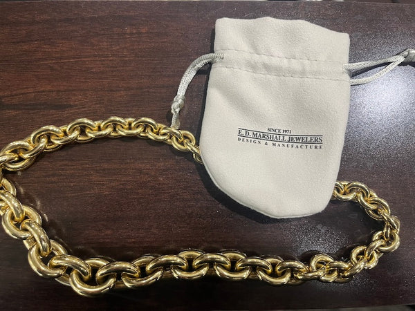 18k Yellow Gold Link Necklace