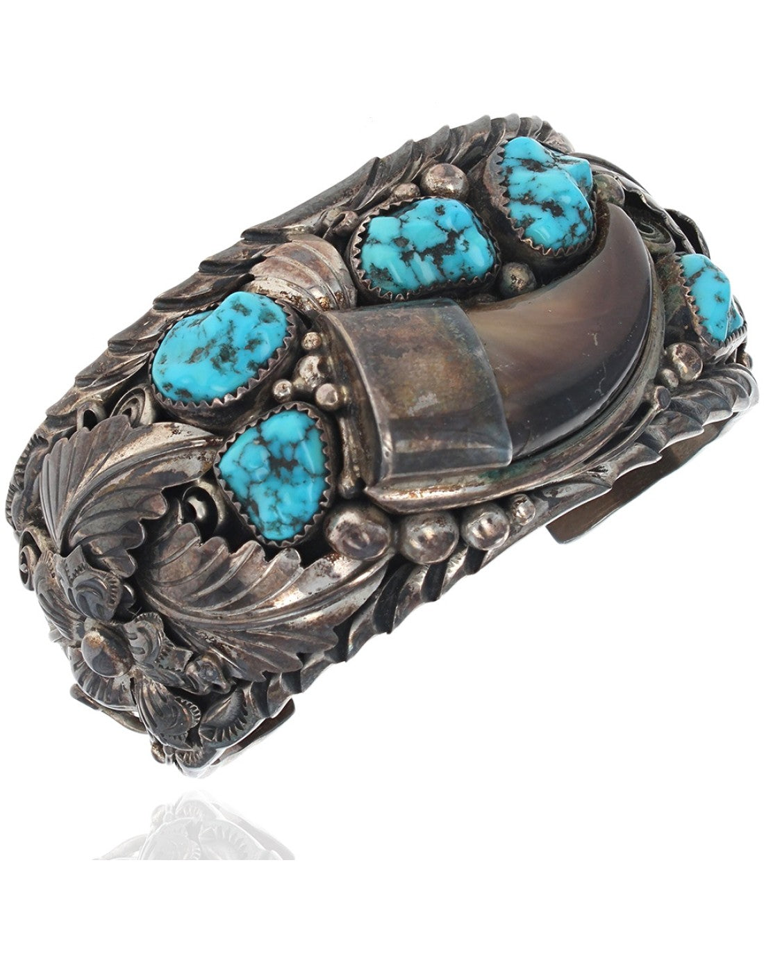 Navajo Mark Yazzie Sterling Silver 1/20 12k GF Village Cuff