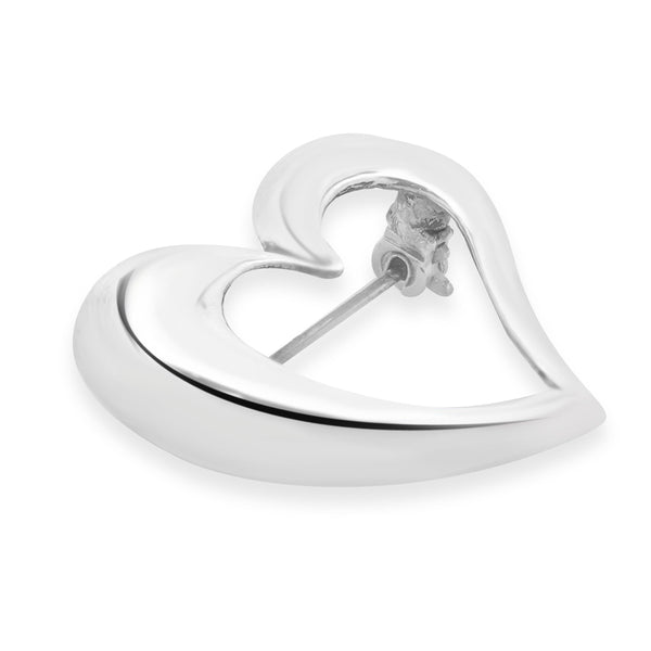 Tiffany & Co. Sterling Silver Open Heart Pin