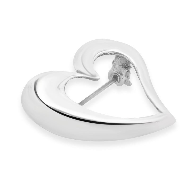 Tiffany & Co. Sterling Silver Open Heart Pin