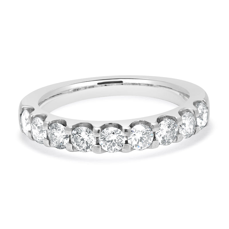 14 Karat White Diamond Common Pronged Anniversary Band