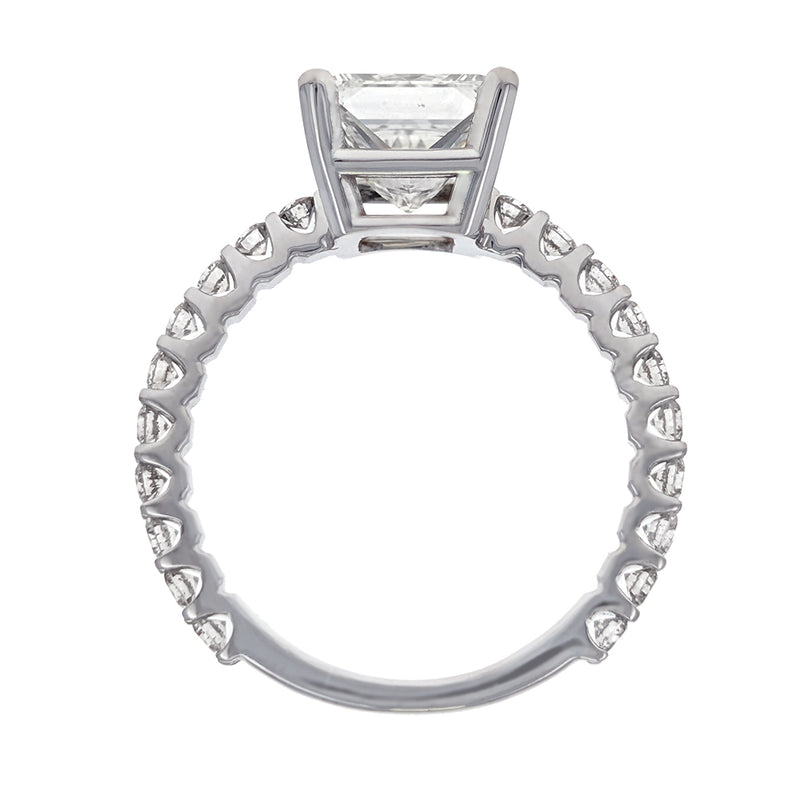 14K White Gold Diamond Engagement Ring