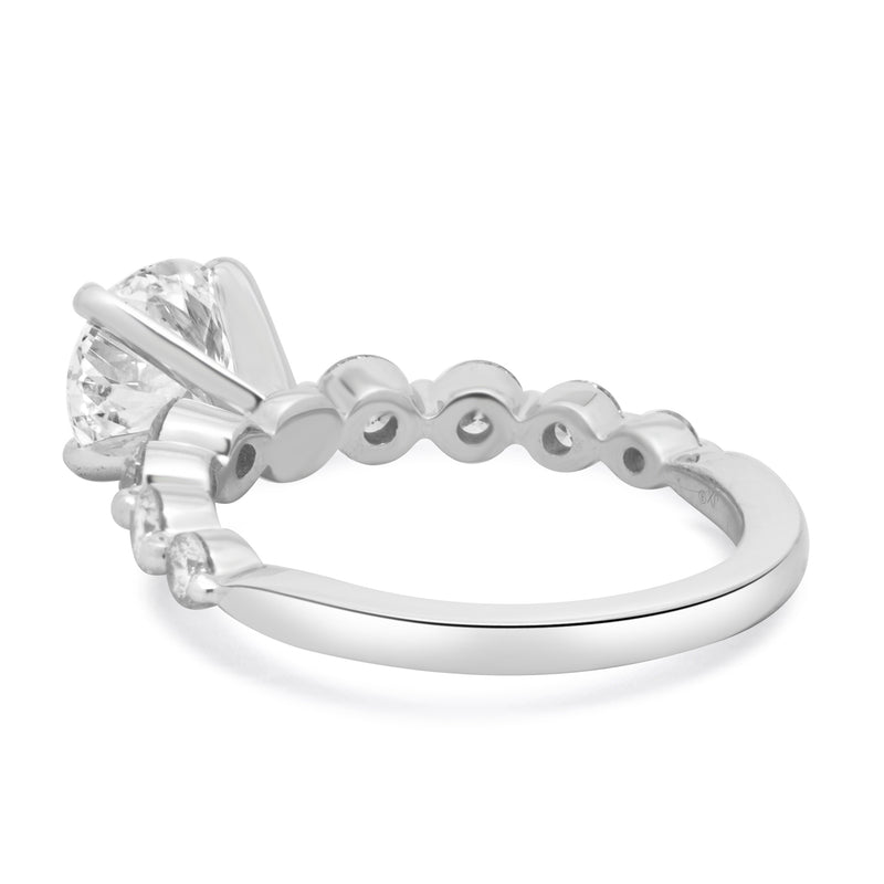 14 Karat White Gold Diamond Engagement Ring