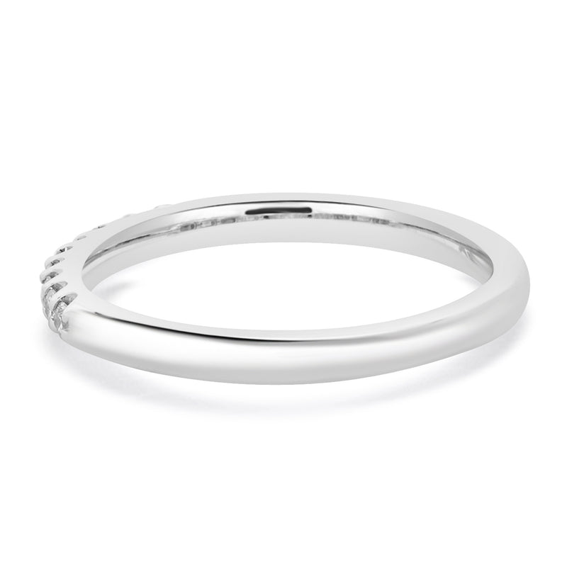 14 Karat White Gold Diamond Band