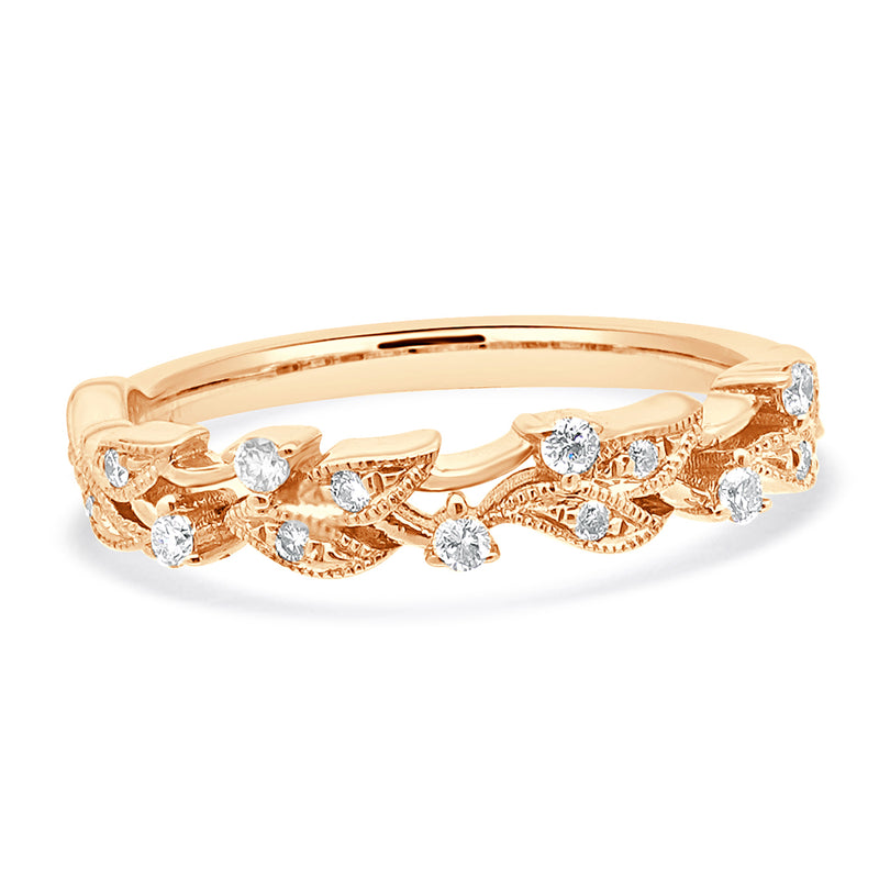 14 Karat Rose Gold Orchard Diamond Band