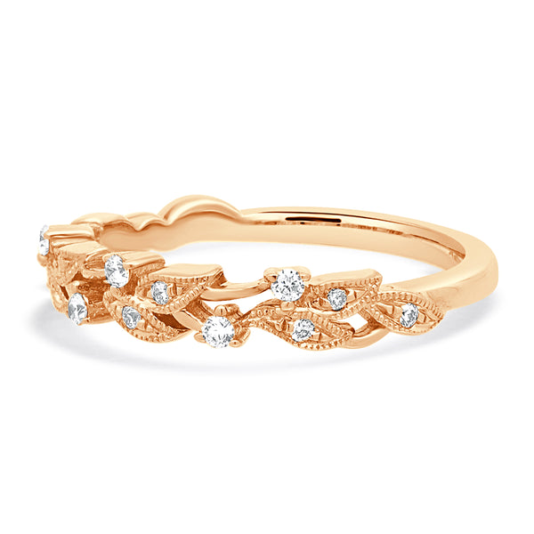 14 Karat Rose Gold Orchard Diamond Band