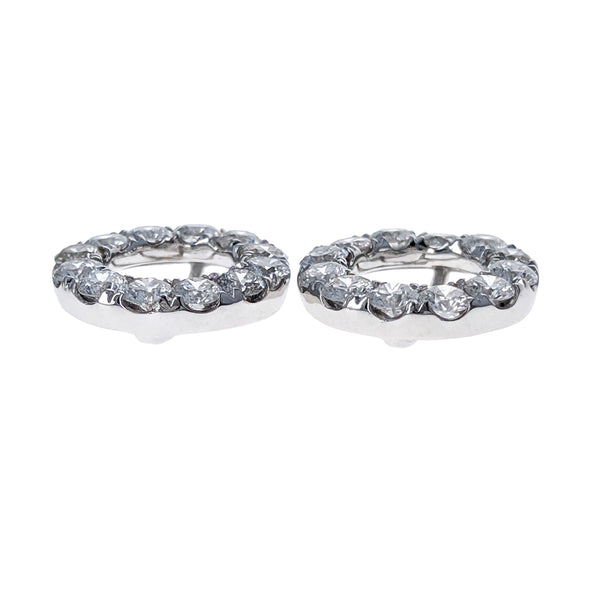 Diamond Earring Jackets in White Gold