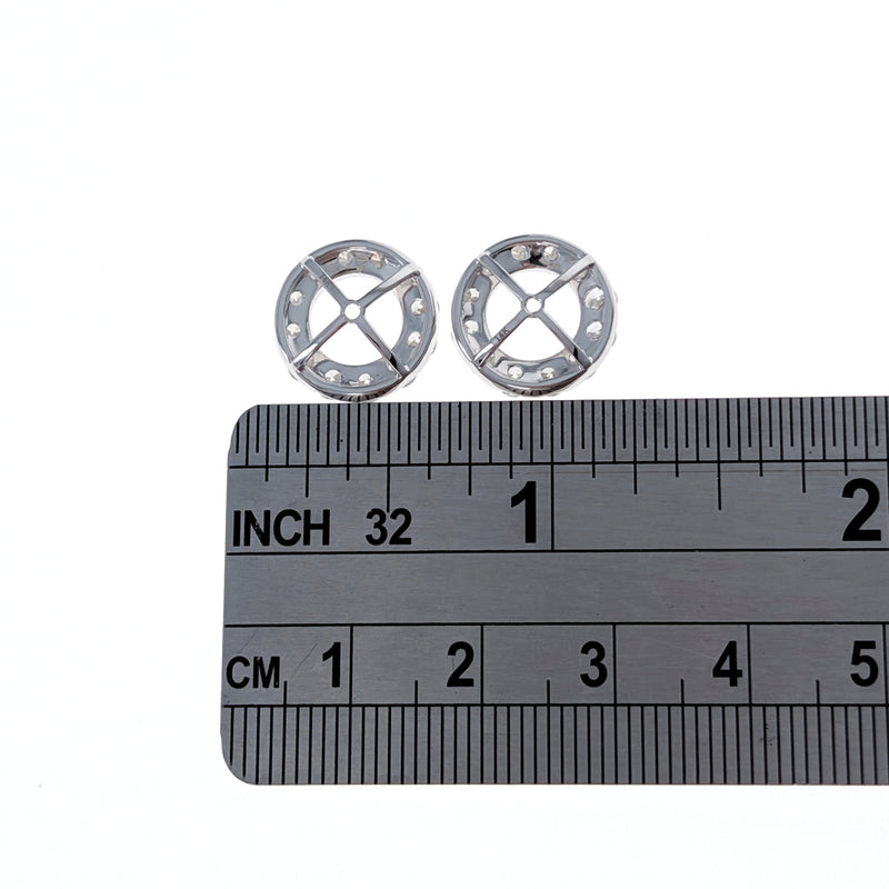 Diamond Earring Jackets in White Gold