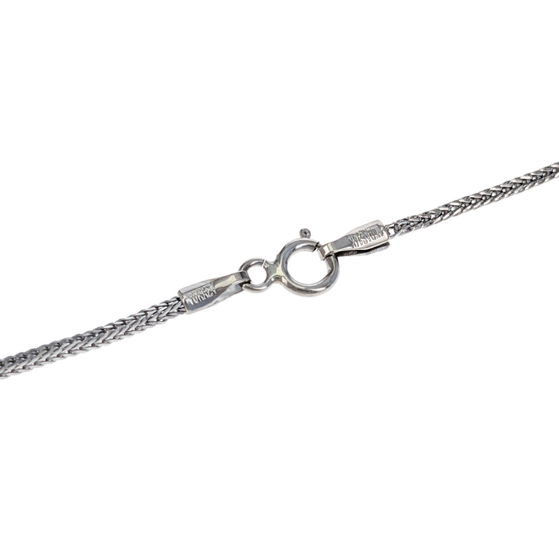 14K White & Yellow Gold Bezel Set Diamond Necklace