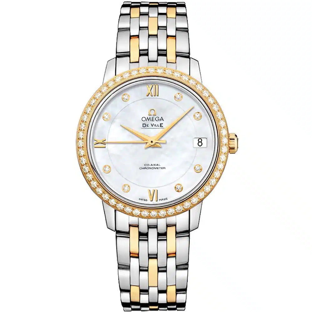 Omega De Ville Prestige 32.7MM Stainless Steel Yellow Gold 424.25.33.20.55.001