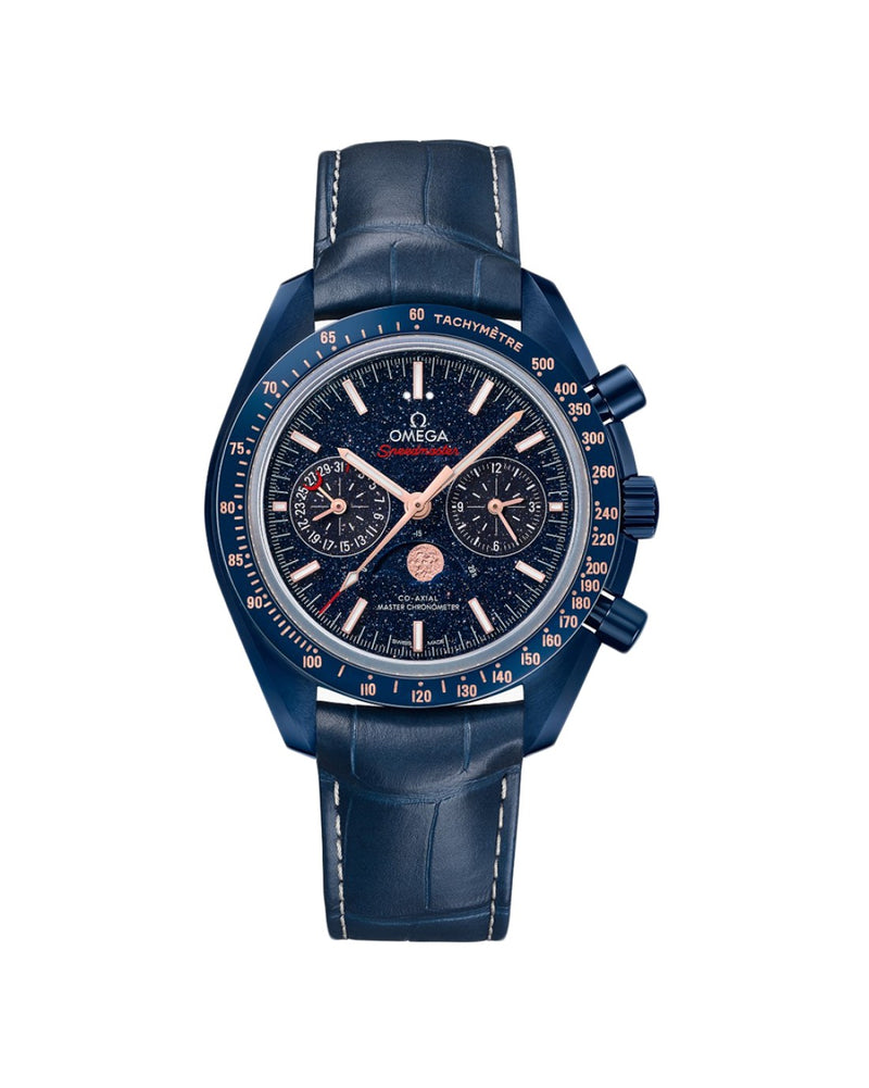 Omega Speed master Moonphase Blue Side Of The Moon 44.25MM Ceramic 304.93.44.52.03.002