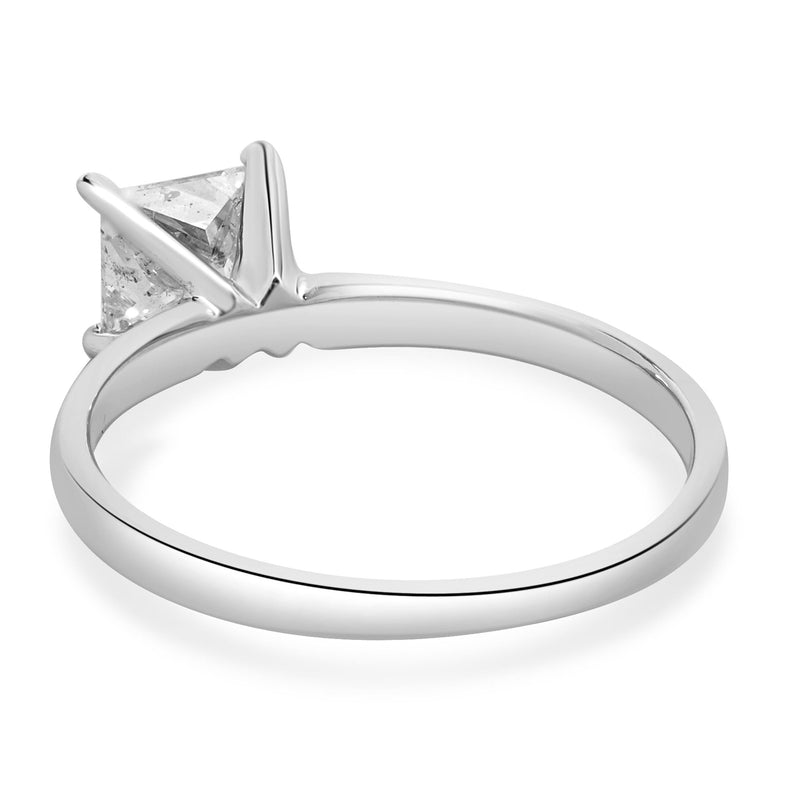 14 Karat White Gold Princess Cut Diamond Engagement Ring