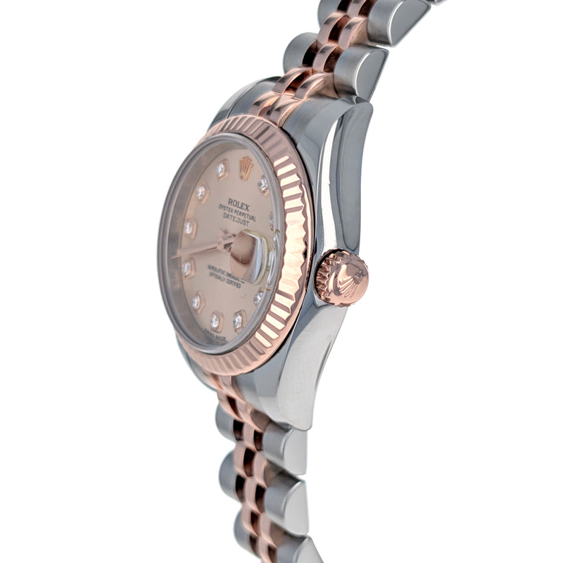 Rolex Lady-Datejust 26mm Stainless Steel Rose Gold 179171