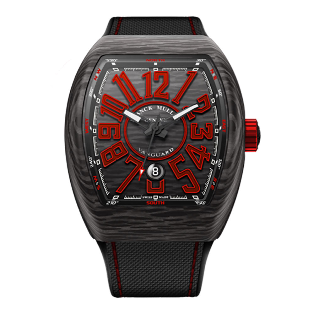 Franck Muller Vanguard 44MM Forged Carbon Automatic V45SCCBNRCARBRGE