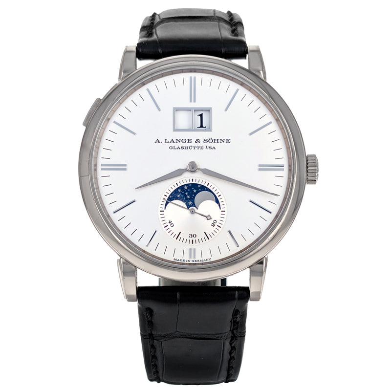 A. Lange & Söhne Saxonia Moon Phase 40mm White Gold 384.026