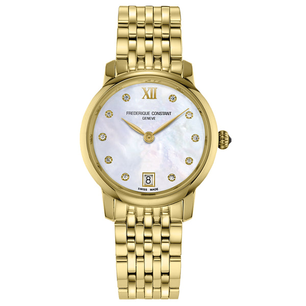 Frederique Constant Slimline Ladies Midsize Date FC-220MPWD1S25B