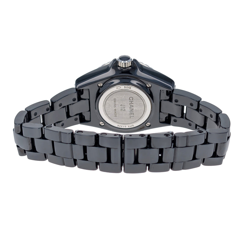 CHANEL J12 Diamond Bezel 33MM Black Ceramic H6419