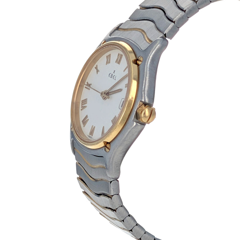 Ebel Sport Classic Lady Wave 27mm Stainless Steel Yellow Gold 183908