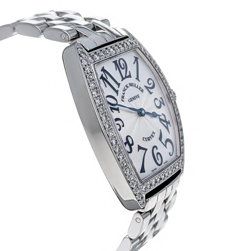Franck Muller Cintree Curvex Classic 29mm Stainless Steel Diamonds 7502QZDPACBACE