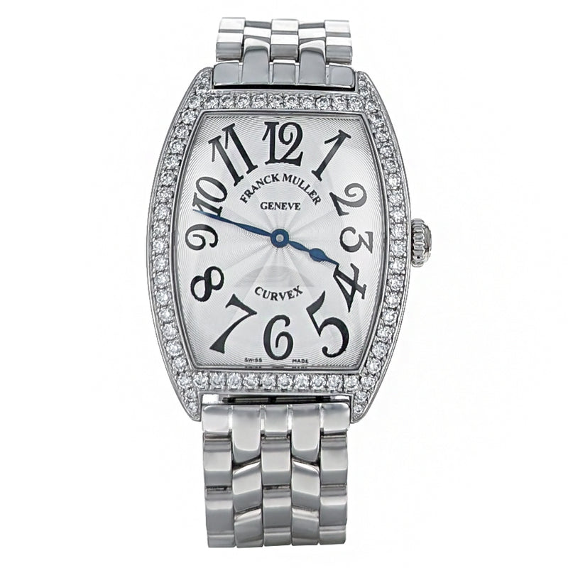 Franck Muller Cintree Curvex Classic 29mm Stainless Steel Diamonds 7502QZDPACBACE