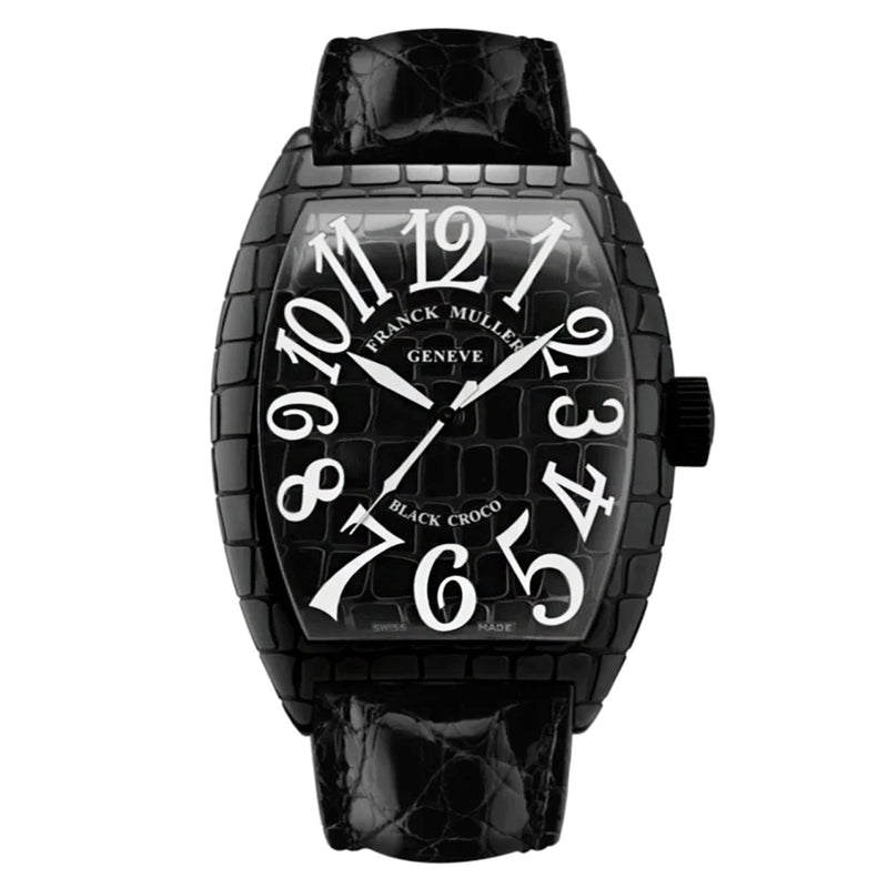 Franck Muller Cintree Curvex 40mm Black Croco 8880 SC BLK CRO