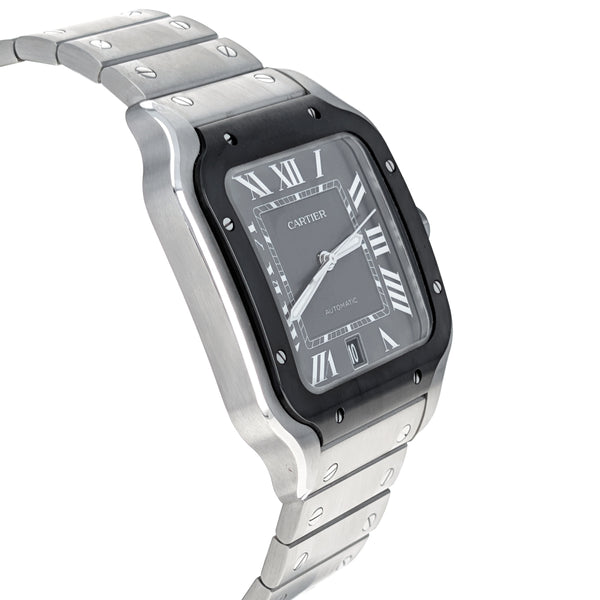 Cartier Santos De Cartier Stainless Steel ADLC Large Model WSSA0037