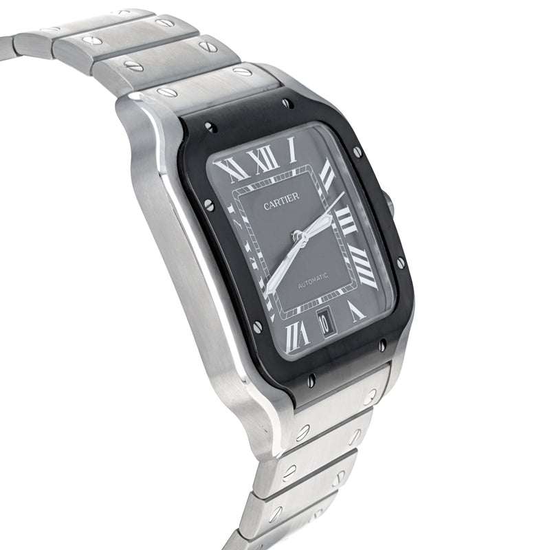 Cartier Santos De Cartier Stainless Steel ADLC Large Model WSSA0037