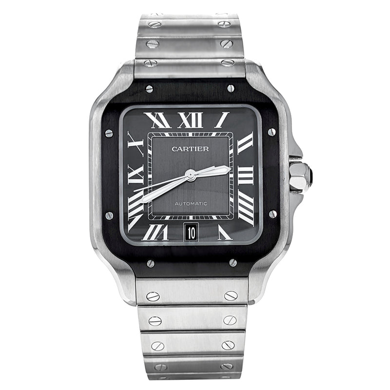 Cartier Santos De Cartier Stainless Steel ADLC Large Model WSSA0037