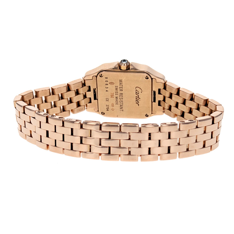 Cartier Santos Demoiselle 20mm Rose Gold Diamonds WF9011Z8