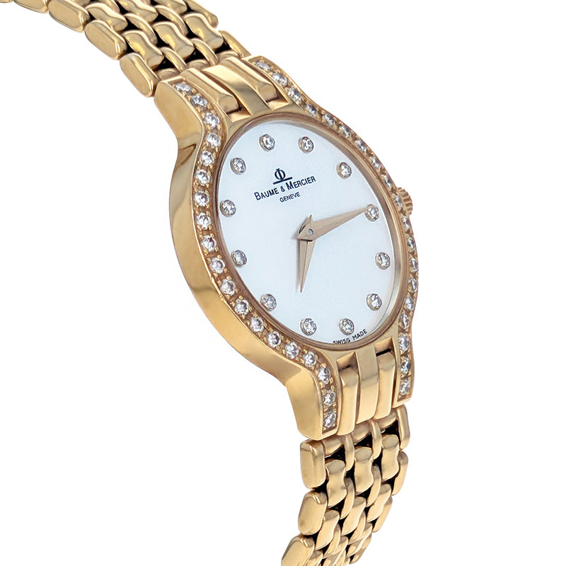 Baume & Mercier Yellow Gold 24mm Diamonds MX000M87