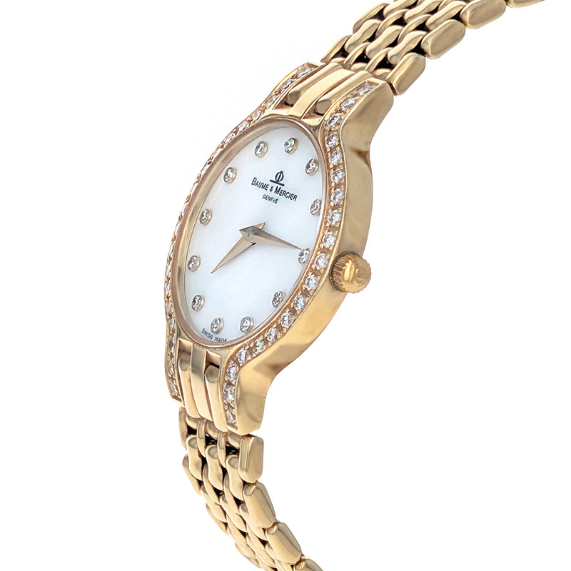 Baume & Mercier Yellow Gold 24mm Diamonds MX000M87