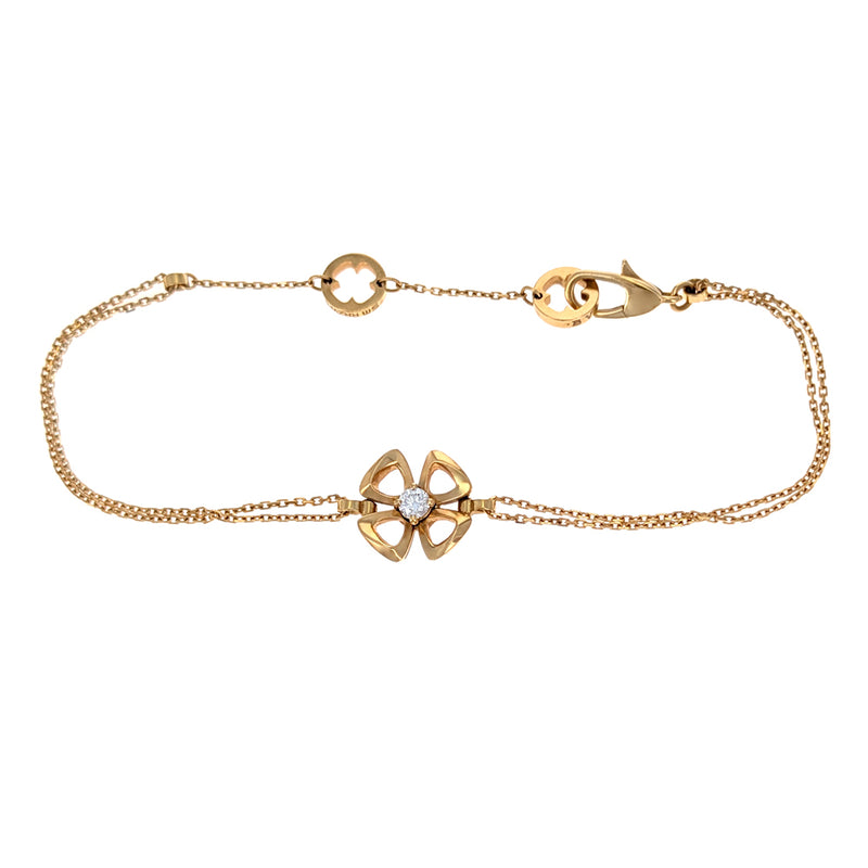 Bvlgari Yellow Gold & Diamond Fiorever Bracelet
