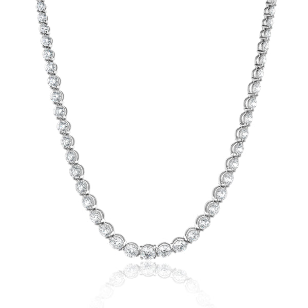 Tiffany & Co. Victoria Platinum Graduated Line Diamond Necklace
