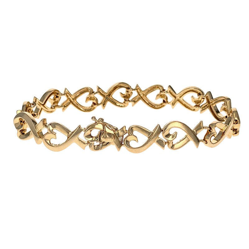 Tiffany & Co. 18K Yellow Gold Heart Bracelet