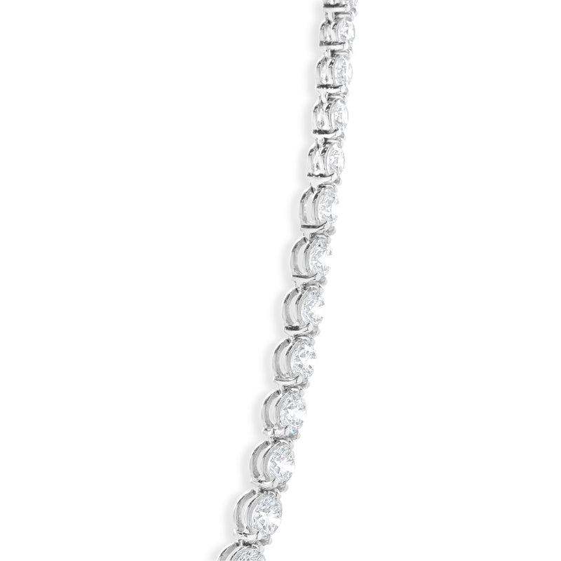 Tiffany & Co. Victoria Platinum Graduated Line Diamond Necklace