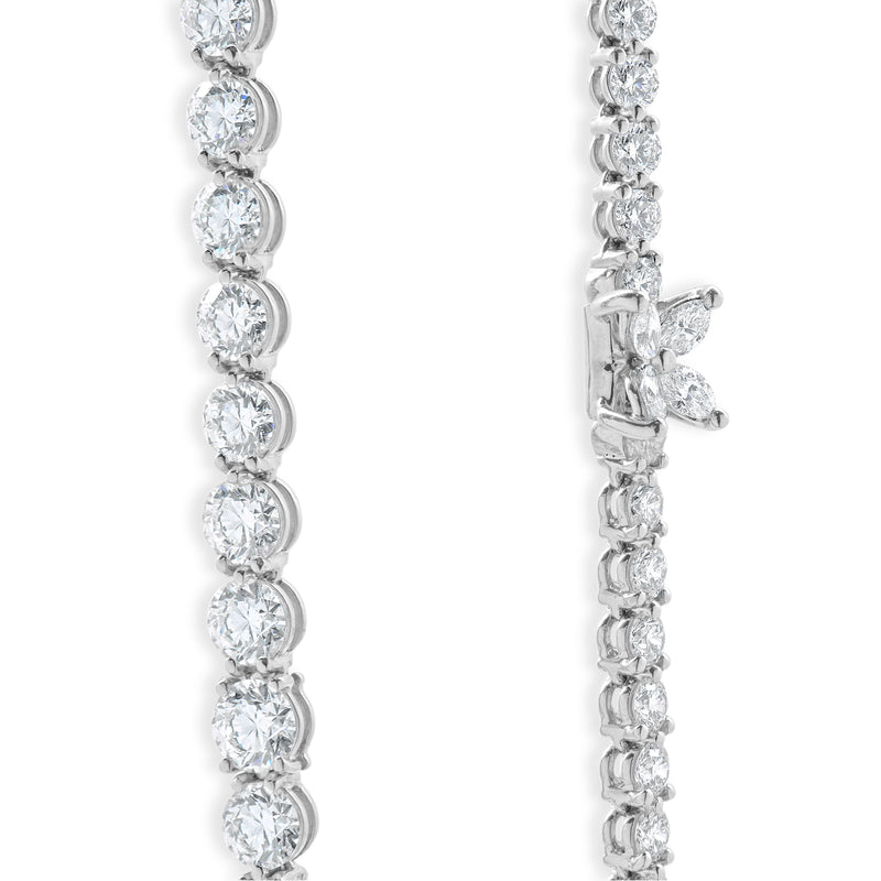 Tiffany & Co. Victoria Platinum Graduated Line Diamond Necklace