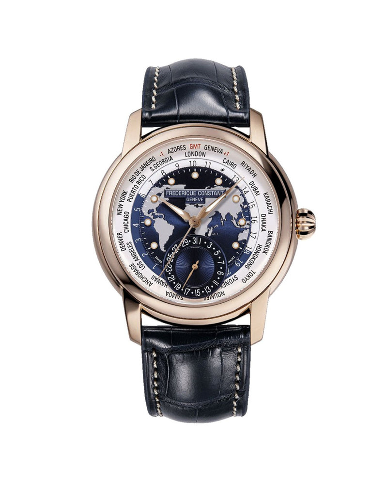 Frederique Constant Classics Worldtimer Manufacture Limited Edition FC-718NWWM4H9