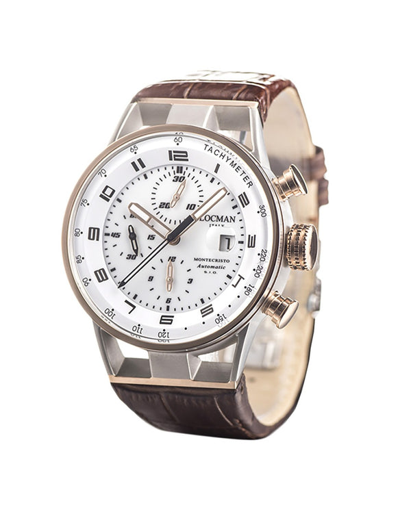 Locman Montecristo Chronograph Automatic 0516M08S-00WHBKPN