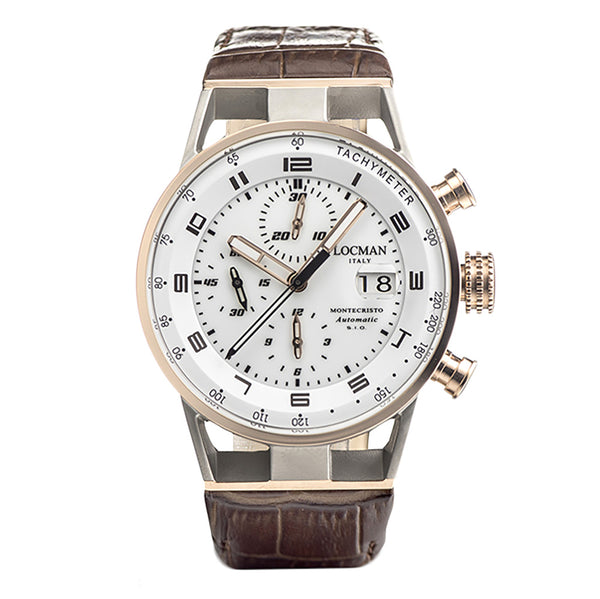 Locman Montecristo Chronograph Automatic 44mm 0516M08S-00WHBKPN