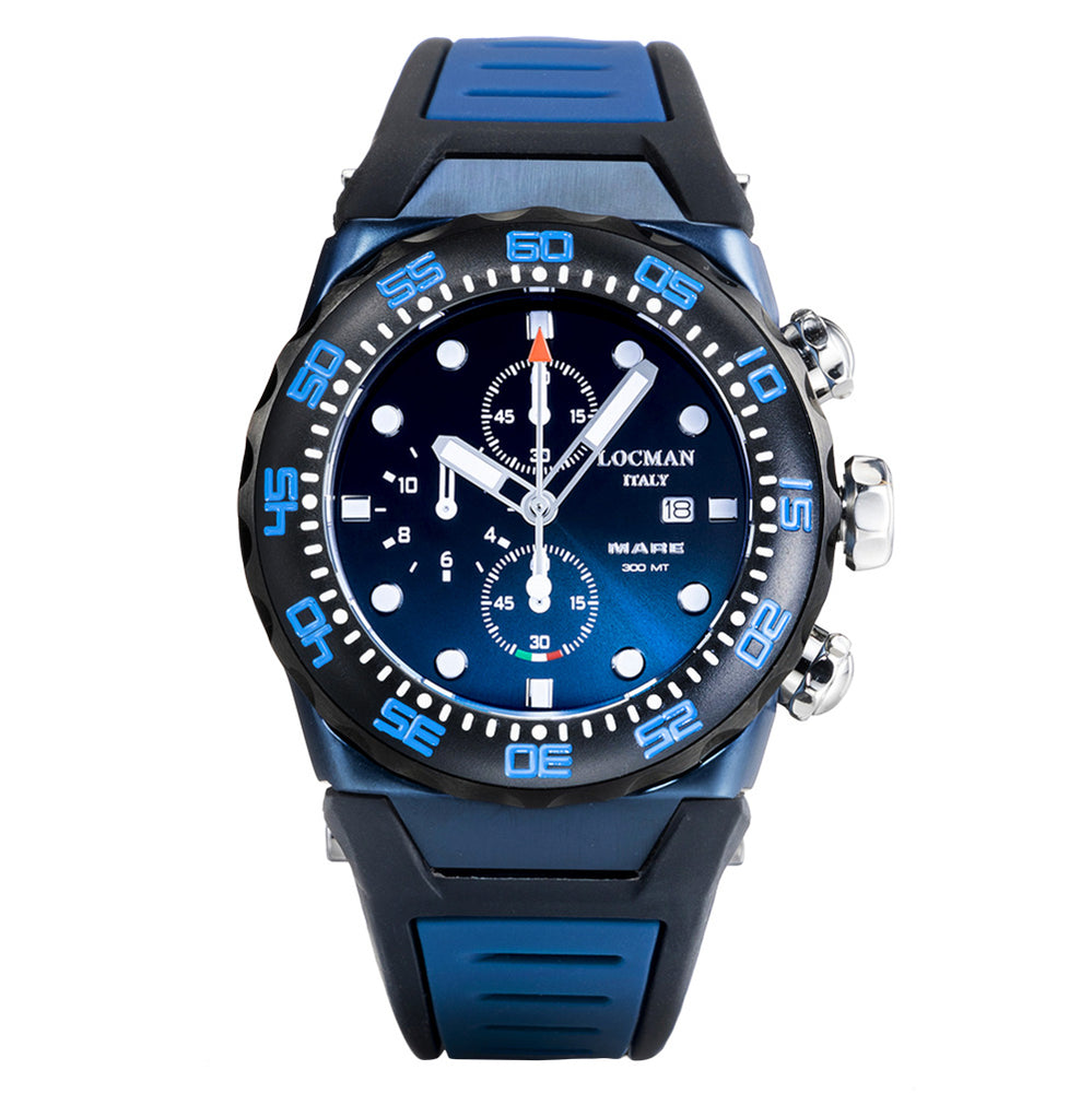 Locman Mare 300 MT Chrono Quartz 44mm 0560B24A-BLKBNKSB2