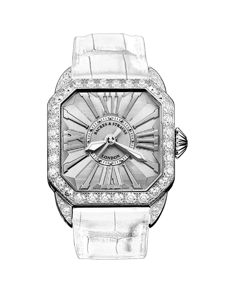 Backes & Strauss Berkeley 37 Stainless Steel Diamonds BY.37.MA.D2R