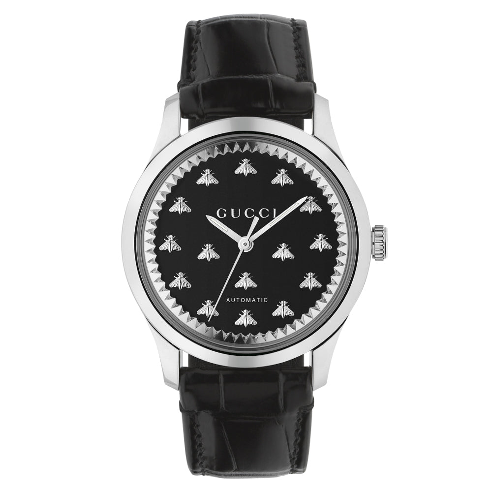 Gucci G-Timeless Collection 42mm Bee Black Onyx Automatic 750387