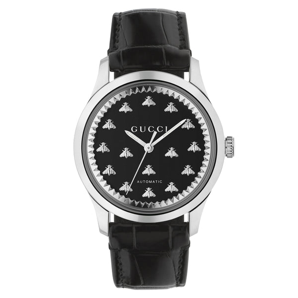 Gucci G-Timeless Collection 42mm Bee Black Onyx Automatic 750387