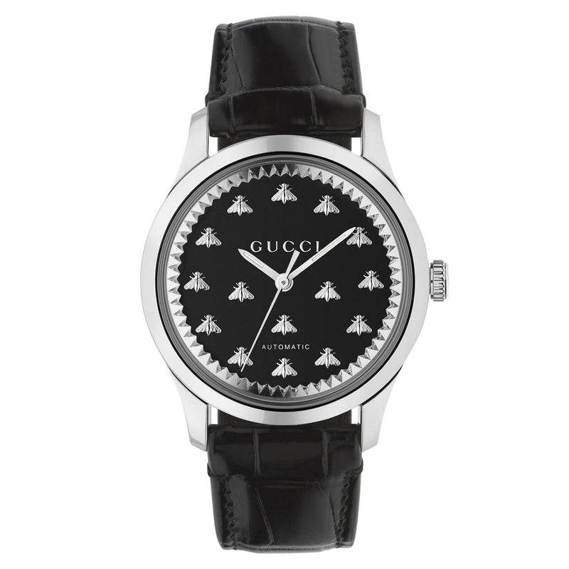 Gucci G-Timeless Collection 42mm Bee Black Onyx Automatic 750387