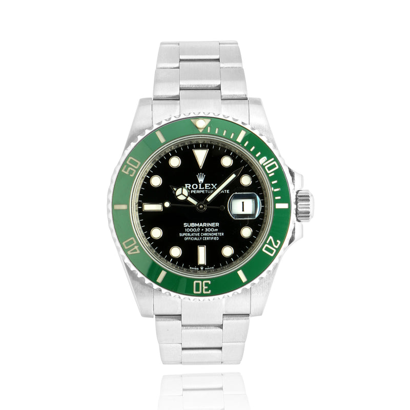 Rolex Stainless Steel Submariner Green/Black 41mm