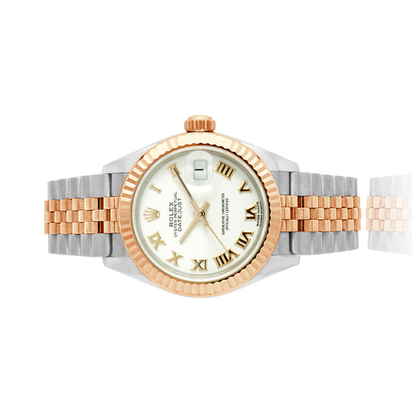 Rolex Stainless Steel & 18 Karat Rose Gold Datejust 28