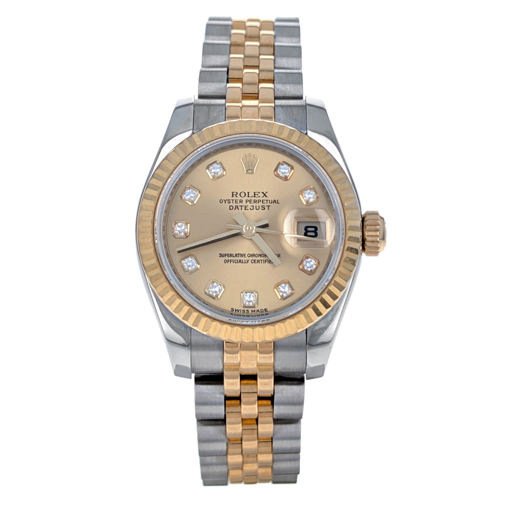 Rolex Lady-Datejust 26mm Stainless Steel Yellow Gold 179173