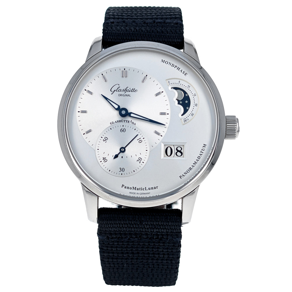 Glashutte PanoMaticLunar 40mm Stainless Steel 1-90-02-42-32-64