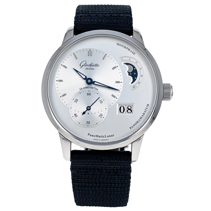 Glashutte PanoMaticLunar 40mm Stainless Steel 1-90-02-42-32-64